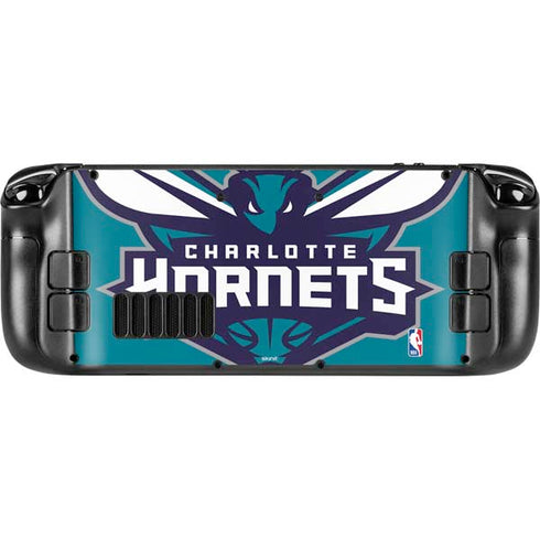 NBA Charlotte Hornets Large Logo Steam Deck Handheld Gaming Computer Skin