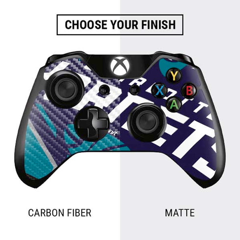 NBA Charlotte Hornets Large Logo Xbox One Controller Skin