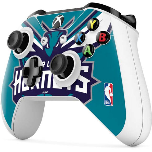 NBA Charlotte Hornets Large Logo Xbox One S Controller Skin