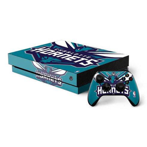 NBA Charlotte Hornets Large Logo Xbox One X Bundle Skin