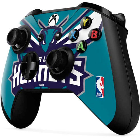 NBA Charlotte Hornets Large Logo Xbox One X Controller Skin