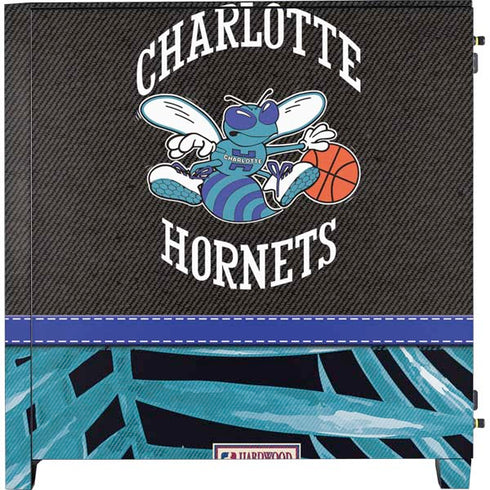 NBA Charlotte Hornets Retro Palms Corsair 4000D Tempered Glass Mid-Tower ATX Case Skin