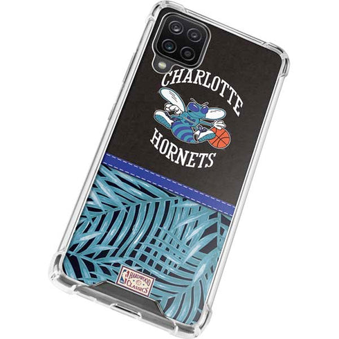 NBA Charlotte Hornets Retro Palms Galaxy A12 Clear Case