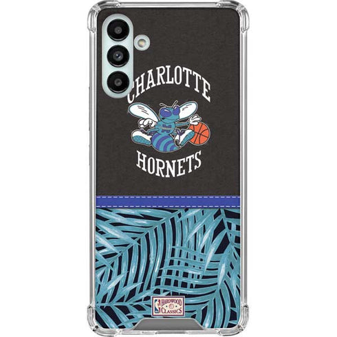 NBA Charlotte Hornets Retro Palms Galaxy A13 5G Clear Case
