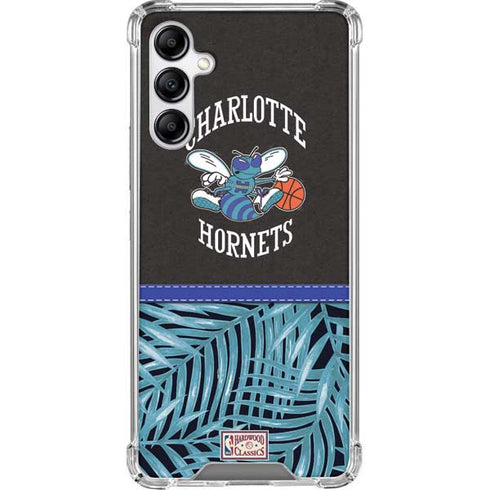 NBA Charlotte Hornets Retro Palms Galaxy A14 5G Clear Case