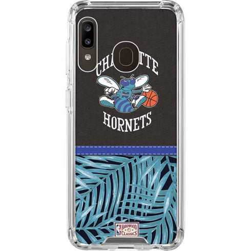 NBA Charlotte Hornets Retro Palms Galaxy A30 Clear Case