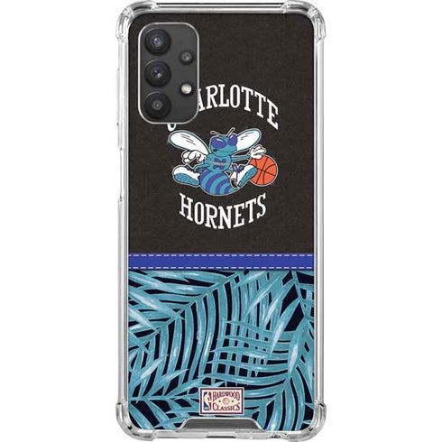 NBA Charlotte Hornets Retro Palms Galaxy A32 5G Clear Case
