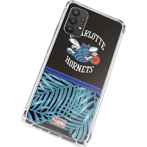 NBA Charlotte Hornets Retro Palms Galaxy A32 5G Clear Case