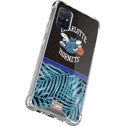 NBA Charlotte Hornets Retro Palms Galaxy A51 5G Clear Case