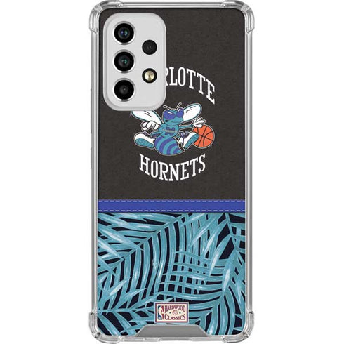 NBA Charlotte Hornets Retro Palms Galaxy A53 5G Clear Case