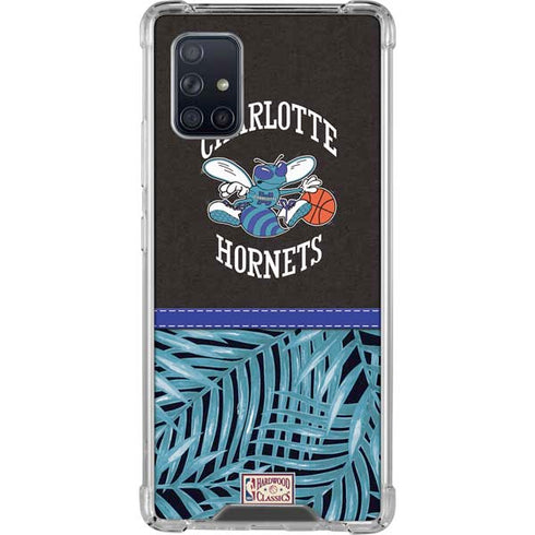NBA Charlotte Hornets Retro Palms Galaxy A71 5G Clear Case