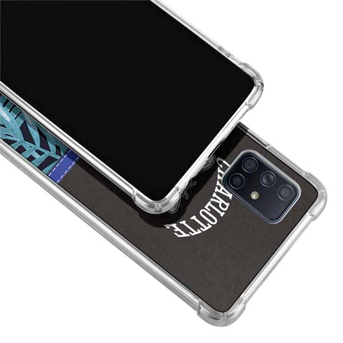 NBA Charlotte Hornets Retro Palms Galaxy A71 5G Clear Case