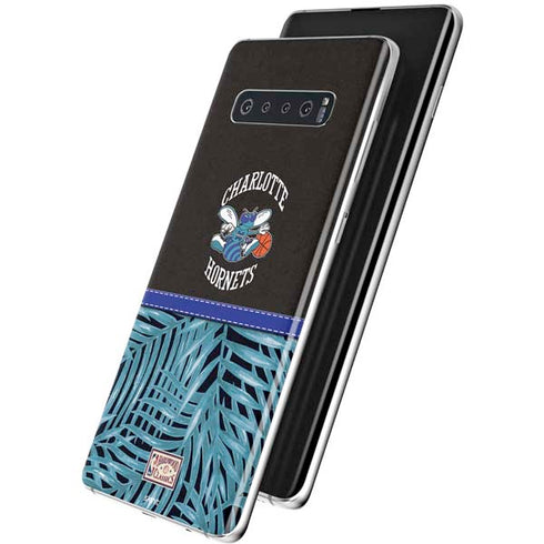 NBA Charlotte Hornets Retro Palms Galaxy S10 Skin