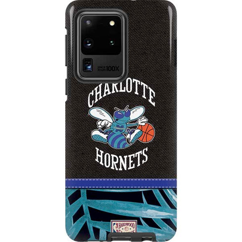 NBA Charlotte Hornets Retro Palms Galaxy S20 Ultra 5G Pro Case