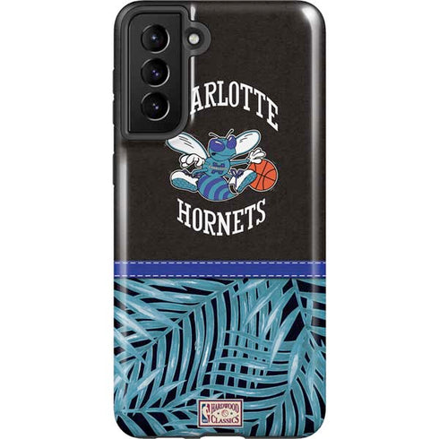 NBA Charlotte Hornets Retro Palms Galaxy S21 Plus 5G Pro Case