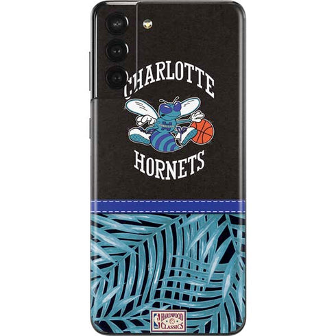 NBA Charlotte Hornets Retro Palms Galaxy S21 Plus 5G Skin