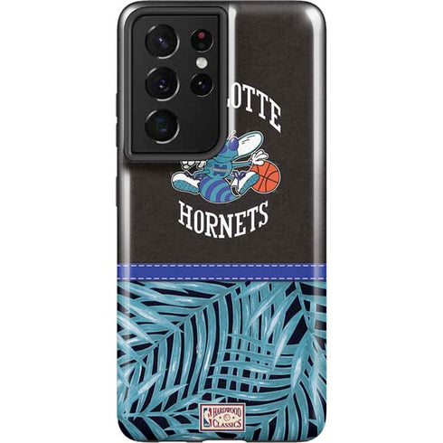 NBA Charlotte Hornets Retro Palms Galaxy S21 Ultra 5G Pro Case
