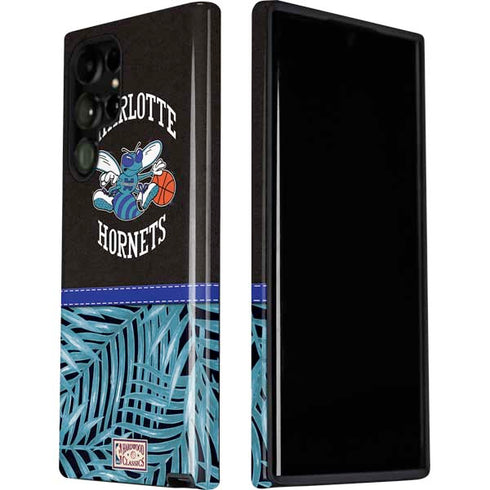 NBA Charlotte Hornets Retro Palms Galaxy S22 Ultra Pro Case