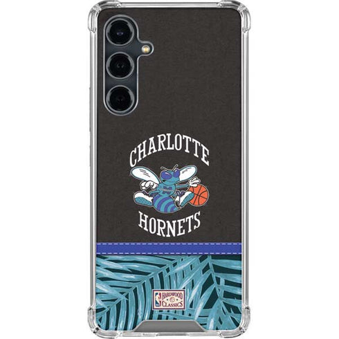 NBA Charlotte Hornets Retro Palms Galaxy S23 FE Clear Case