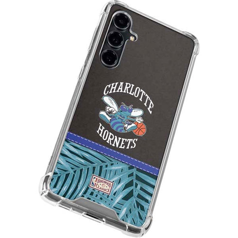 NBA Charlotte Hornets Retro Palms Galaxy S23 FE Clear Case
