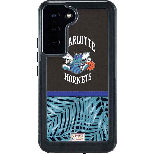 NBA Charlotte Hornets Retro Palms Galaxy S23 Plus Waterproof Case