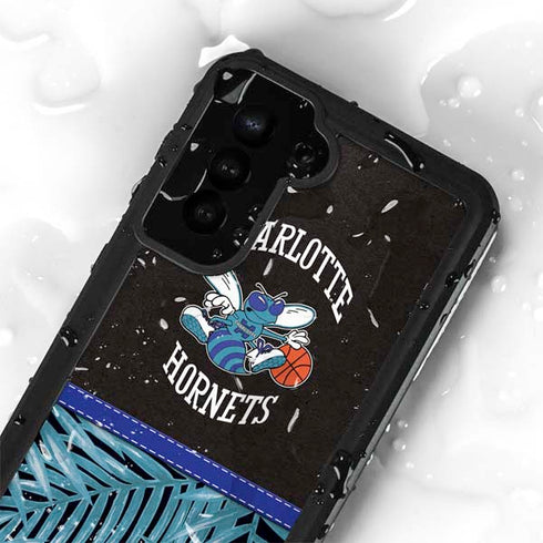 NBA Charlotte Hornets Retro Palms Galaxy S23 Waterproof Case