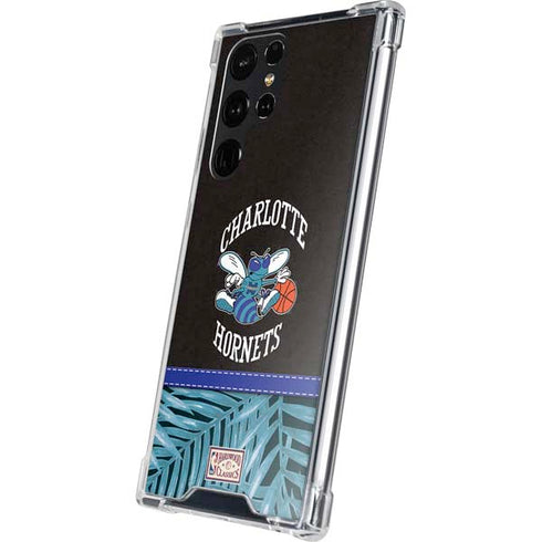 NBA Charlotte Hornets Retro Palms Galaxy S24 Ultra Clear Case