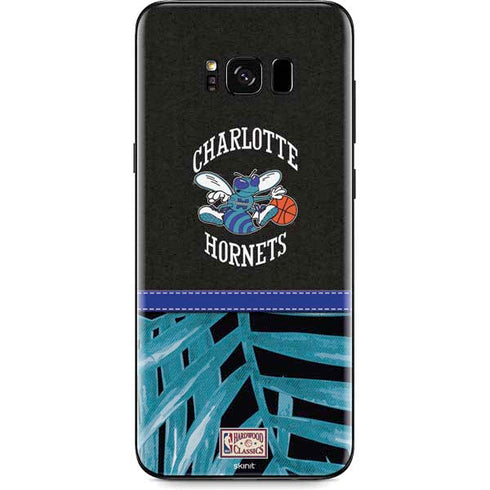 NBA Charlotte Hornets Retro Palms Galaxy S8 Skin