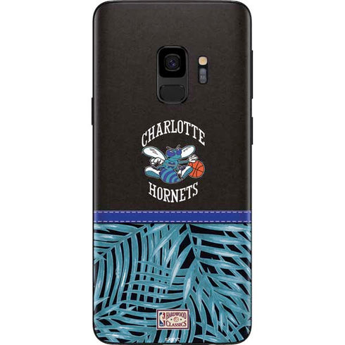 NBA Charlotte Hornets Retro Palms Galaxy S9 Skin