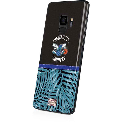 NBA Charlotte Hornets Retro Palms Galaxy S9 Skin