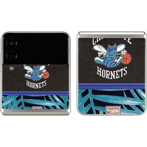 NBA Charlotte Hornets Retro Palms Galaxy Z Flip3 5G Skin