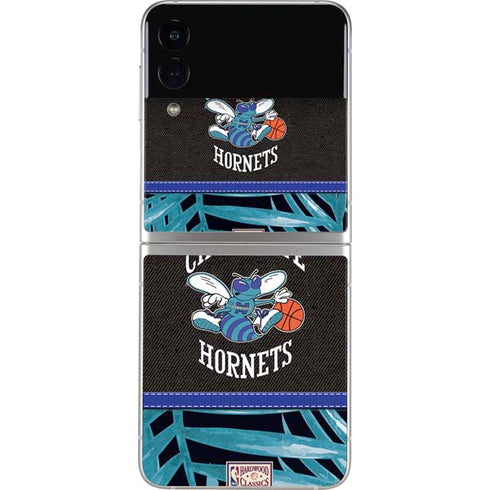 NBA Charlotte Hornets Retro Palms Galaxy Z Flip3 5G Skin