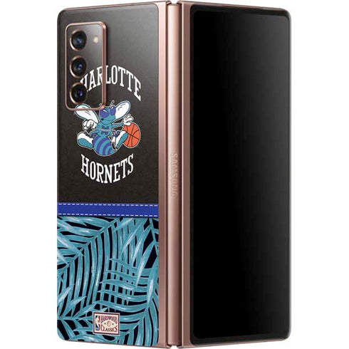 NBA Charlotte Hornets Retro Palms Galaxy Z Fold2 5G Skin