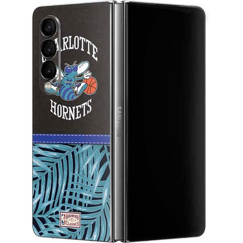 NBA Charlotte Hornets Retro Palms Galaxy Z Fold4 5G Skin