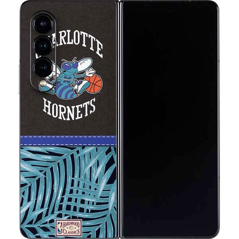 NBA Charlotte Hornets Retro Palms Galaxy Z Fold4 5G Skin