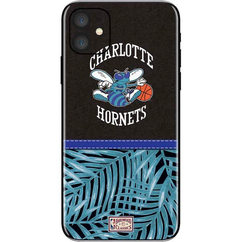 NBA Charlotte Hornets Retro Palms iPhone 11 Skin