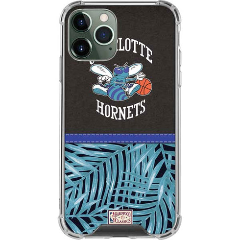 NBA Charlotte Hornets Retro Palms iPhone 12 Pro Clear Case