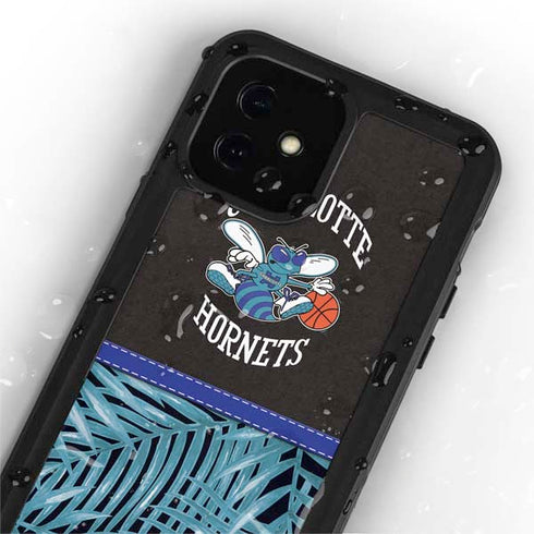 NBA Charlotte Hornets Retro Palms iPhone 12 Waterproof Case