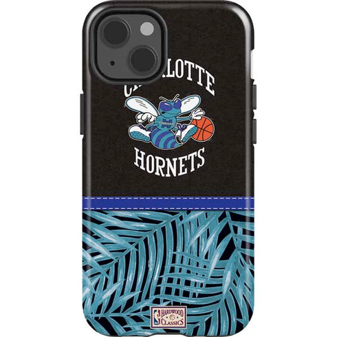 NBA Charlotte Hornets Retro Palms iPhone 15 Impact Case