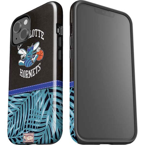 NBA Charlotte Hornets Retro Palms iPhone 15 Impact Case