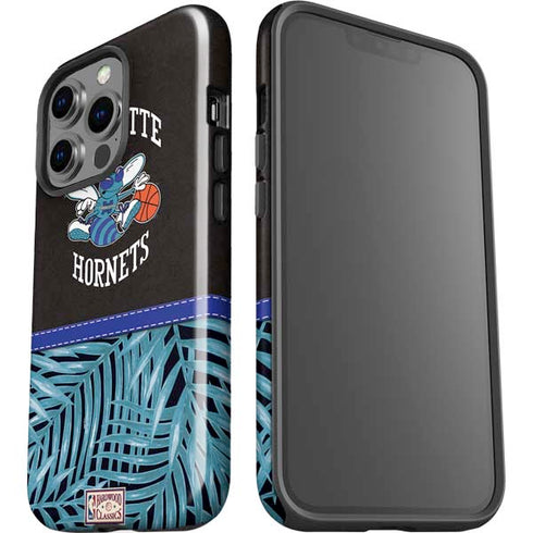 NBA Charlotte Hornets Retro Palms iPhone 14 Pro Impact Case