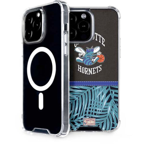 NBA Charlotte Hornets Retro Palms iPhone 15 Pro Max MagSafe Case