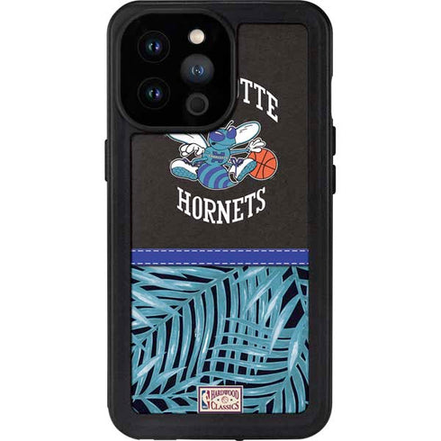 NBA Charlotte Hornets Retro Palms iPhone 14 Pro Max Waterproof Case