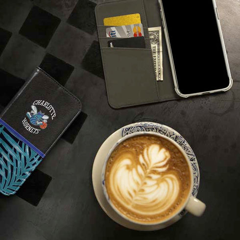NBA Charlotte Hornets Retro Palms iPhone 15 Pro Folio Case