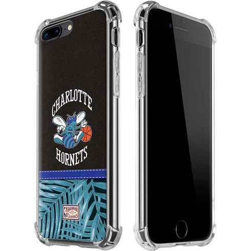 NBA Charlotte Hornets Retro Palms iPhone 7/8 Plus Clear Case