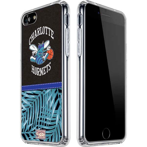 NBA Charlotte Hornets Retro Palms iPhone SE (2nd & 3rd Gen) Clear Case