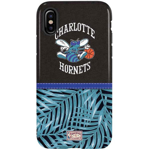 NBA Charlotte Hornets Retro Palms iPhone X Pro Case
