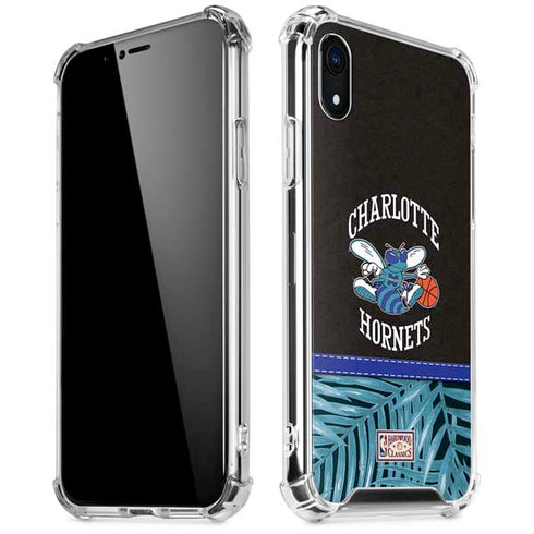 NBA Charlotte Hornets Retro Palms iPhone XR Clear Case