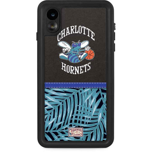 NBA Charlotte Hornets Retro Palms iPhone XR Waterproof Case