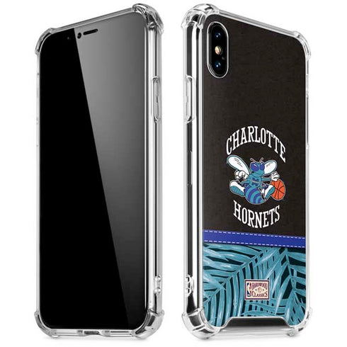 NBA Charlotte Hornets Retro Palms iPhone XS Max Clear Case